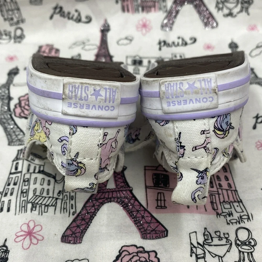 Little Kids Girls Converse Chuck Taylor All Star Easy On Unicorns Shoes Size 5 C